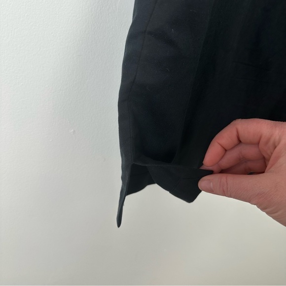 Maeve Anthropology Linen Blend Dress Size Medium Black Classic Date Night - Picture 8 of 10